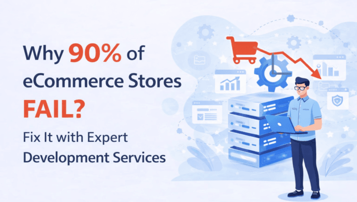 Common reasons why eCommerce stores fail and how professional eCommerce development services improve performance